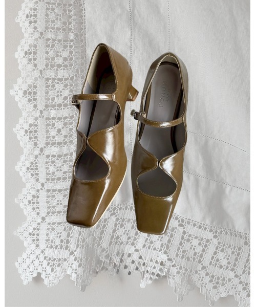 POMUM＆ARTS パンプス square toe maryjane pumps / スクエアトゥ