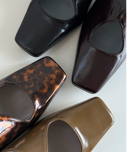 POMUM＆ARTS パンプス square toe maryjane pumps / スクエアトゥ