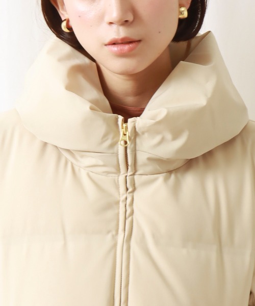 「libelle more」 「MARBLE WAITZ」ダウンジャケット M グレー レディース_画像2