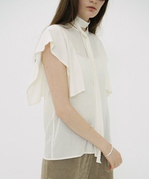 ブラウス シャツ CLANE SQUARE SLEEVE BLOUSE 18122-4182 レディース