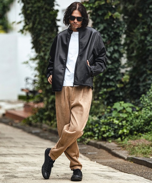 「CAMBIO」 ライダースジャケット S ブラック メンズ_画像6