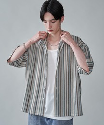 シャツ BROWNY/「25年春夏新作」ストライプメッシュBIGシャツ メンズ レディース｜ZOZOTOWN Yahoo!店