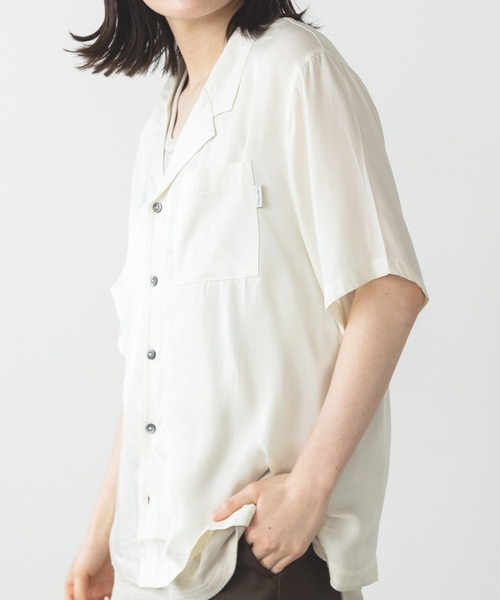 ブラウス シャツ  /カルバンクライン S/S BUTTON DOWN ショートスリーブオープンカラーシャツ レディース