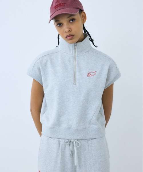 トレーナー スウェット THROW MAYU KAKIHATA SW STAND TOPS 半袖 夏服 レディース