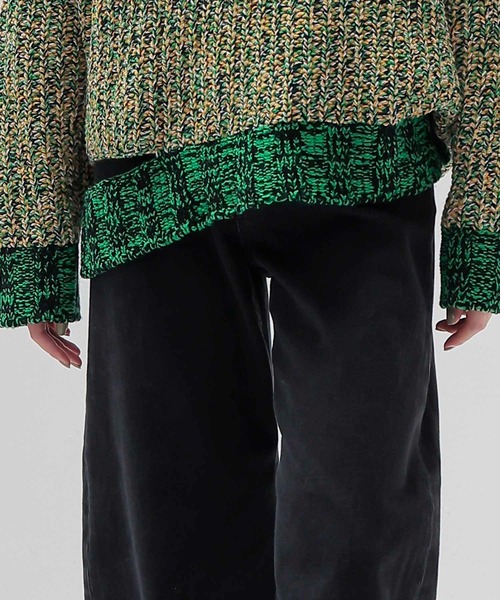 ワイドパンツ ジーンズ デニム デニムパンツ YANUK / LAURA Curve Tapered(カーブテーパードデニム 57153299)の画像