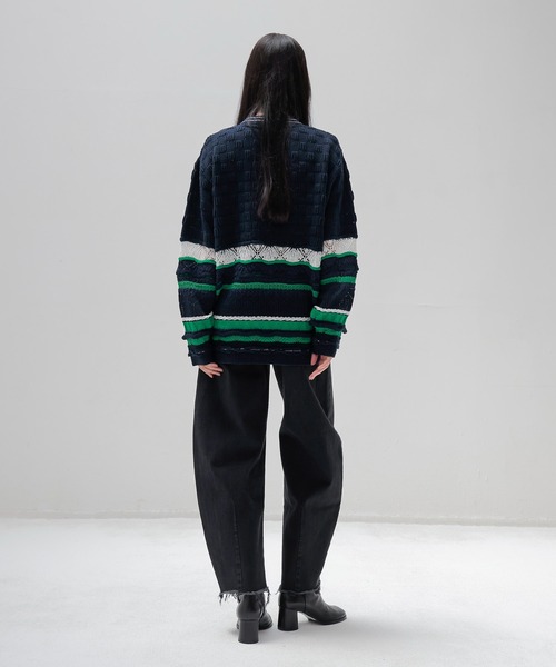 ワイドパンツ ジーンズ デニム デニムパンツ YANUK / LAURA Curve Tapered(カーブテーパードデニム 57153299)の画像