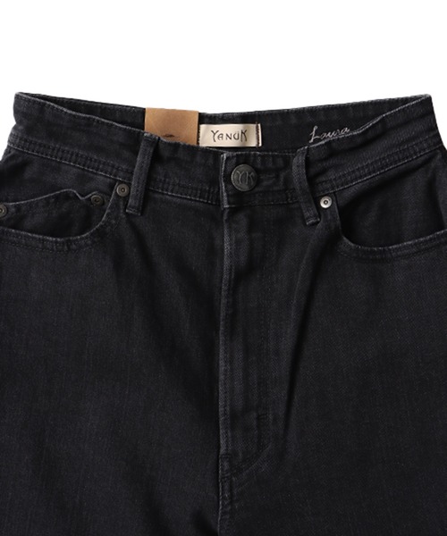 ワイドパンツ ジーンズ デニム デニムパンツ YANUK / LAURA Curve Tapered(カーブテーパードデニム 57153299)の画像