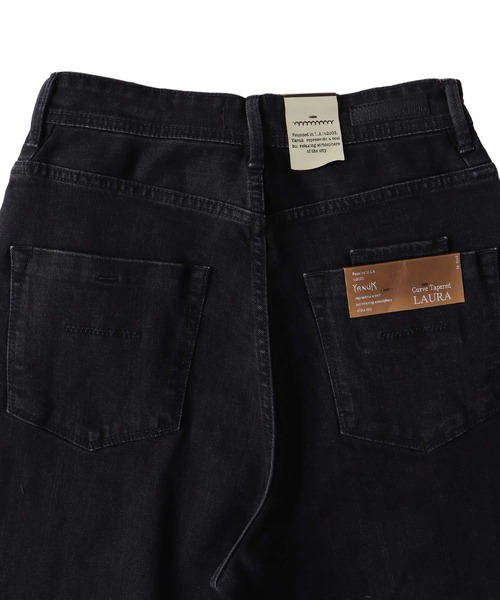ワイドパンツ ジーンズ デニム デニムパンツ YANUK / LAURA Curve Tapered(カーブテーパードデニム 57153299)の画像