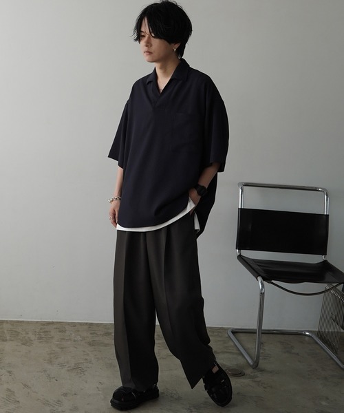 ホットなアイテム、ホットな節約 WYM LIDNM 「WYM LIDNM」 スラックス L ダークブラウン メンズ パンツ