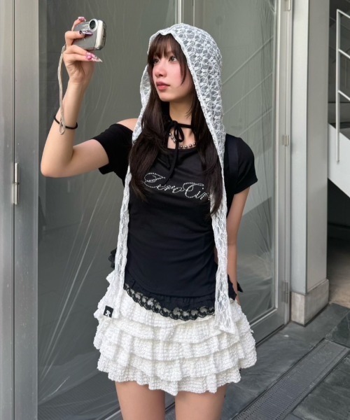 CRANK（JACKALL） スカート 「CRANK」LACE CANCAN SKIRT PANTS