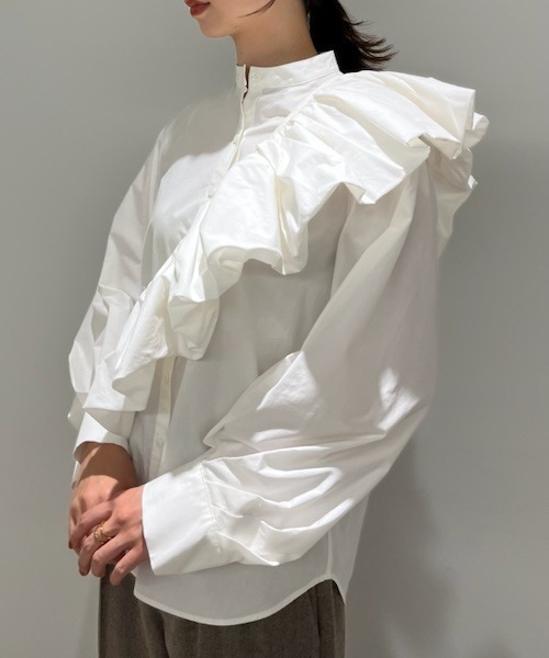 「styling/」 長袖ブラウス FREE オレンジ レディース_画像3