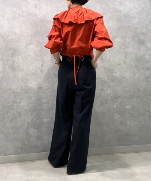 「styling/」 長袖ブラウス FREE オレンジ レディース_画像7