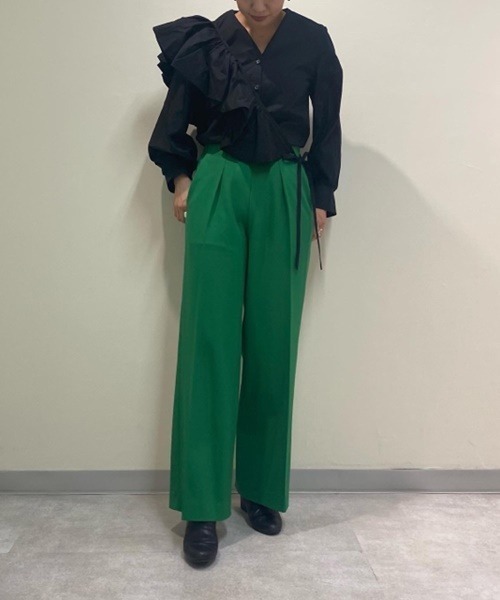 「styling/」 長袖ブラウス FREE オレンジ レディース_画像8