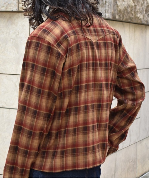 NUMBER (N)INE チェック柄シャツ ブラウン Mサイズ Noen（ノエン） シャツ ウエスタンシャドーチェックシャツ メンズ
