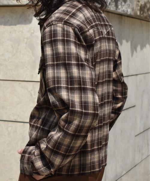 Noen（ノエン） シャツ ウエスタンシャドーチェックシャツ メンズ