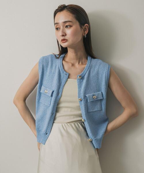 SENSE OF PLACE by URBAN RESEARCH ベスト ジレ メタルボタンポケット