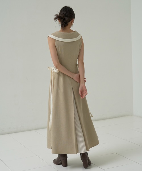 SNIDEL（スナイデル） ノースリーブワンピース 1 ベージュ レディース