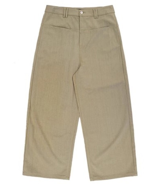 MASONPRINCE ワイドパンツ パンツ 3カラー ルーズフィット フリップ