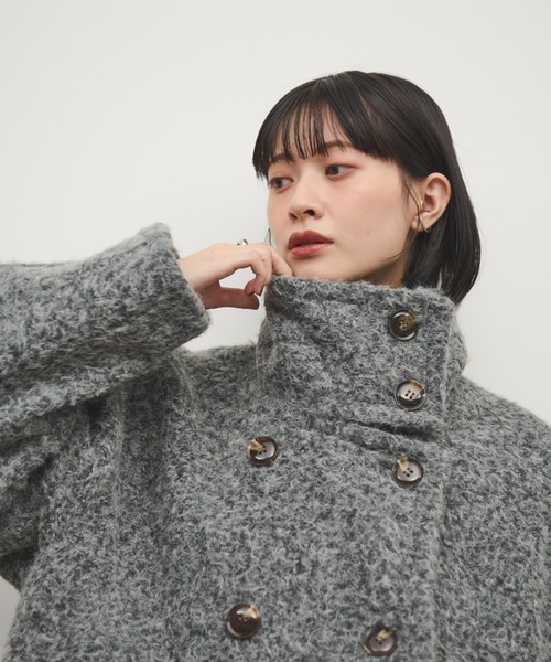 Shelly island（シェリーアイランド） コート アウター 2WAYシャギー