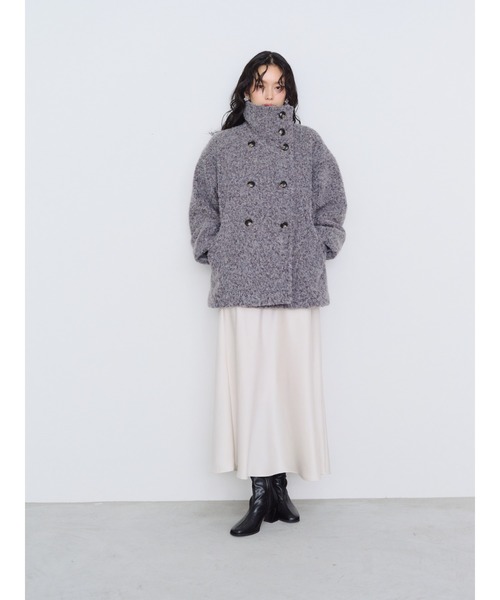 Shelly island（シェリーアイランド） コート アウター 2WAYシャギー