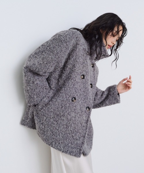 Shelly island（シェリーアイランド） コート アウター 2WAYシャギー