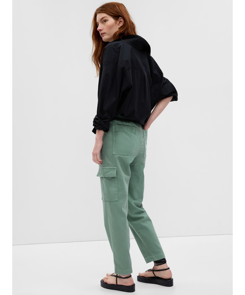 「GAP」 カーゴパンツ XX-SMALL グリーン レディース
