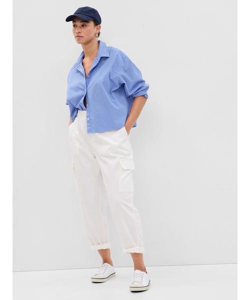 「GAP」 カーゴパンツ XX-SMALL グリーン レディース