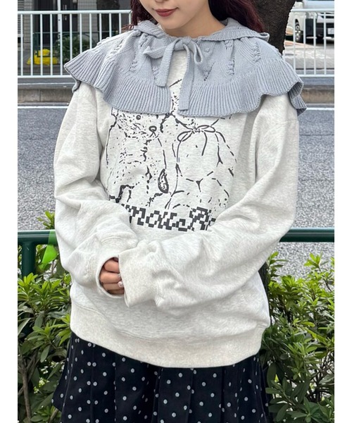 merry jenny（メリージェニー） つけ襟 付け襟 ケープカラーニット