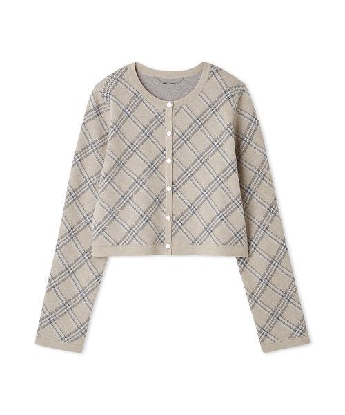 CELFORD（セルフォード） カーディガン チェックジャカード