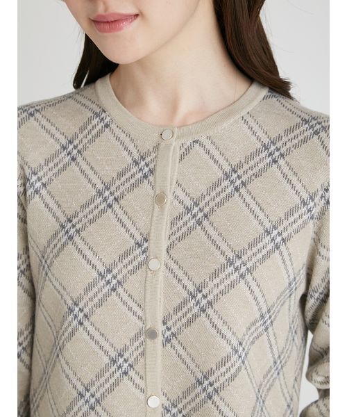 CELFORD（セルフォード） カーディガン チェックジャカード