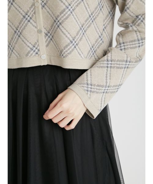CELFORD（セルフォード） カーディガン チェックジャカード