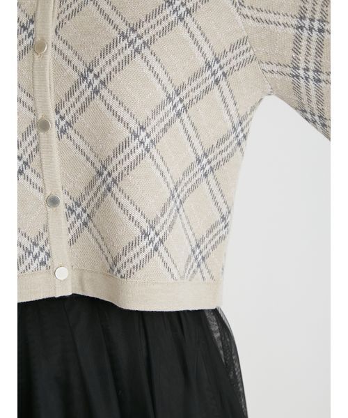 CELFORD（セルフォード） カーディガン チェックジャカード