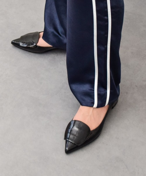 FABIO RUSCONI ローヒールポインテッドトウパンプス 37 FABIO RUSCONI（ファビオルスコーニ） パンプス 「FABIO RUSCONI