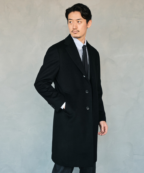 Perfect Suit FActory チェスターコート コート アンゴラ混