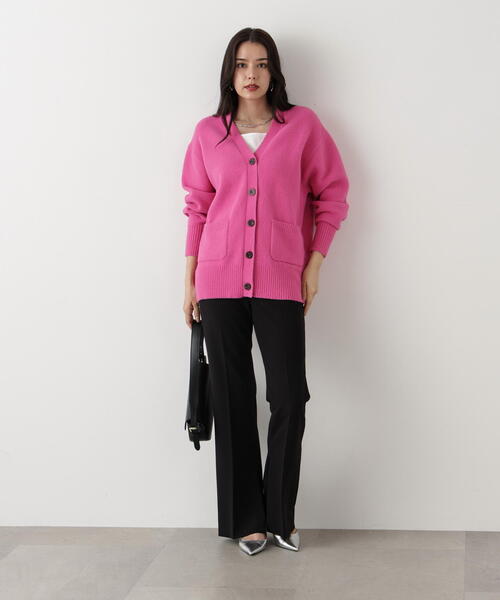 PINKY&DIANNE ニット セーター 「WEB限定色 ピンク」フェザーヤーン