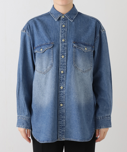 お値下げ‼️完売品　SLOBE IENA le denim budシャツ SLOBE IENA（スローブイエナ） ブラウス シャツ 「追加2」LE DENIM BDU