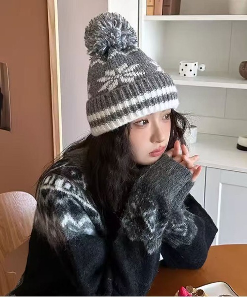 SORUTT（ソルト） ニット帽 ニットキャップ 「 」 ノルディック柄