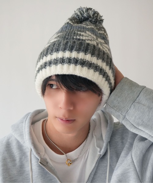 SORUTT（ソルト） ニット帽 ニットキャップ 「 」 ノルディック柄