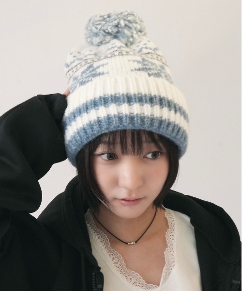 SORUTT（ソルト） ニット帽 ニットキャップ 「 」 ノルディック柄