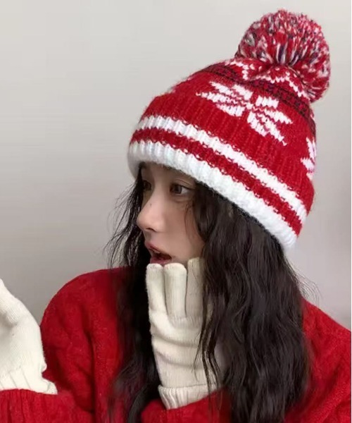 SORUTT（ソルト） ニット帽 ニットキャップ 「 」 ノルディック柄
