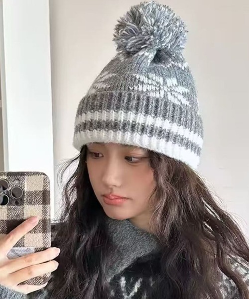 SORUTT（ソルト） ニット帽 ニットキャップ 「 」 ノルディック柄