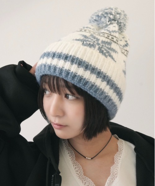 SORUTT（ソルト） ニット帽 ニットキャップ 「 」 ノルディック柄