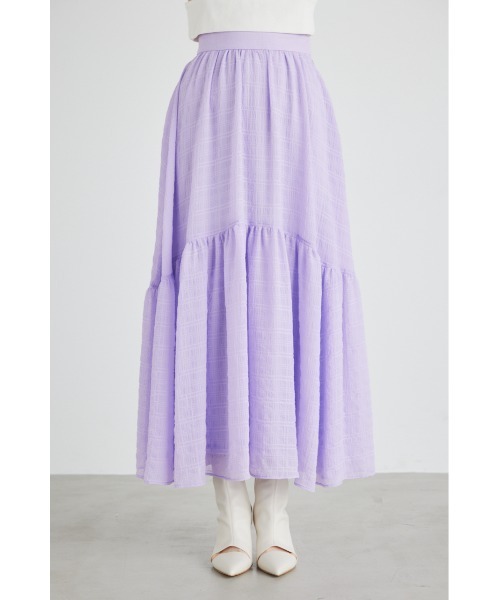 「rienda」 フレアスカート SMALL パープル レディース_画像10