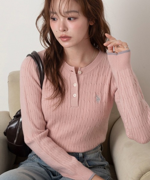 U.S. POLO ASSN.（ユーエスポロアッスン） ニット セーター ∴WEGO