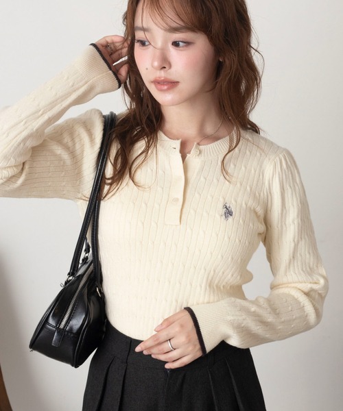 U.S. POLO ASSN.（ユーエスポロアッスン） ニット セーター ∴WEGO