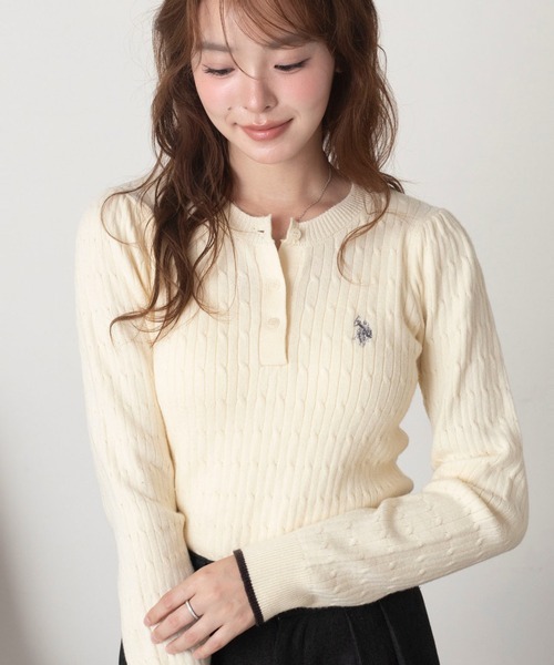 U.S. POLO ASSN.（ユーエスポロアッスン） ニット セーター ∴WEGO
