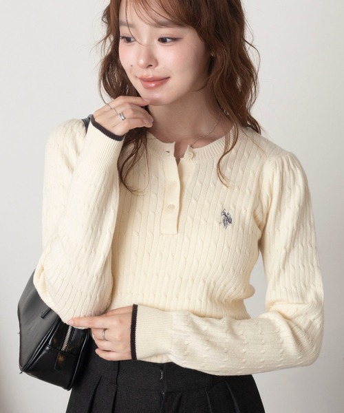 U.S. POLO ASSN.（ユーエスポロアッスン） ニット セーター ∴WEGO