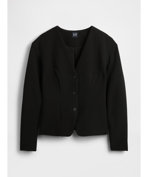 GAP（ギャップ） ジャケット ノーカラージャケット バイストレッチ