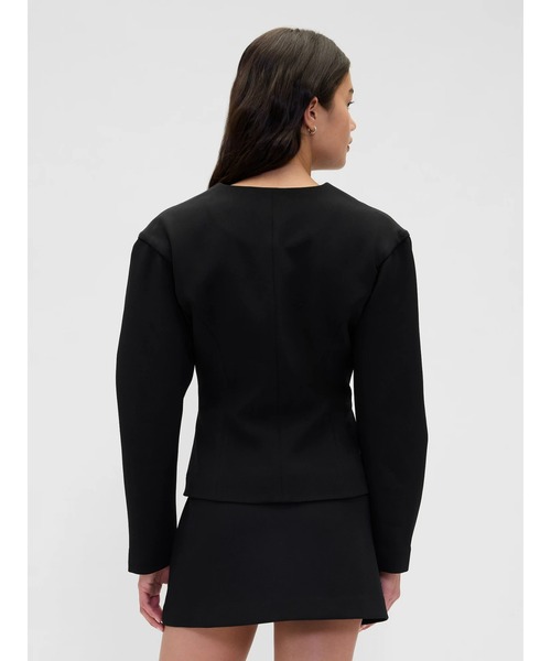 GAP（ギャップ） ジャケット ノーカラージャケット バイストレッチ