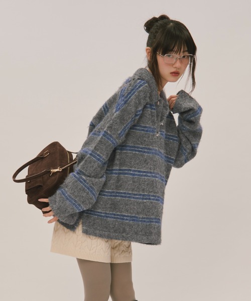 loin nuit ジャケット ビスチェ セット （グレーストライプ） loin